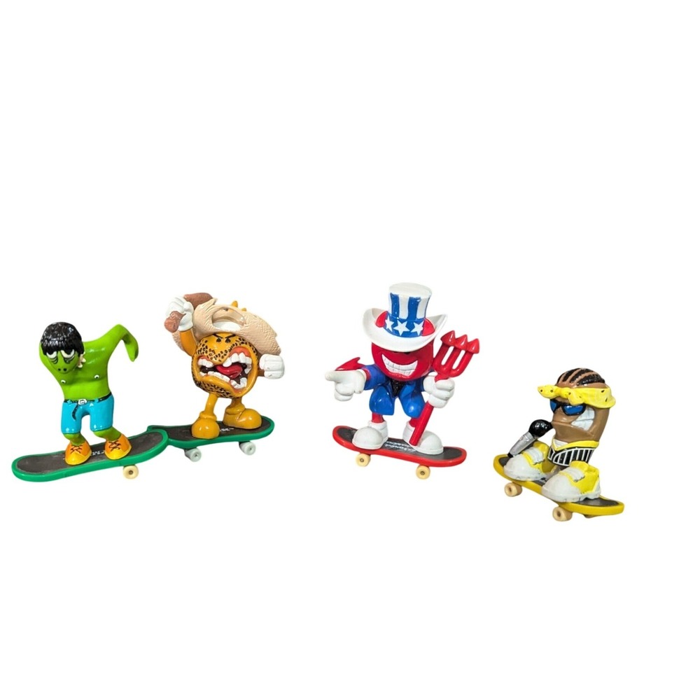 Vintage Tech Deck Dudes World Industries Skateboard Figures Lot‎ of 4
